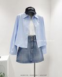  Áo sơ mi cotton gân G 6029 