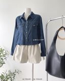  Áo SM denim lửng 80090 