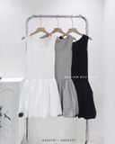 Đầm ngắn bí ba lỗ 3332 