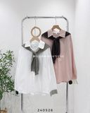  Áo sơ mi cotton kèm khăn 891 