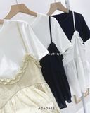  Áo thun phối áo dây xô 422 