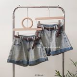  Quần short jean gấp 602 