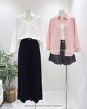  Áo sơ mi cotton gân thêu F 5549 