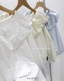  Áo sơ mi cổ phồng cột nơ 9906 