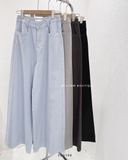  Quần jean suông trơn 8251 