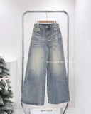  Quần baggy jean rộng wax 6602 