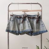  Quần short jean gấp 602 