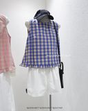  Áo babydoll caro nút lưng SN 9218 