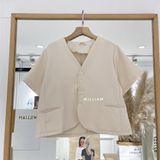  Áo SM cổ tim 5 nút TN 642 