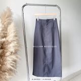  Váy midi vải xám 2926 