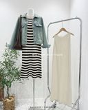  Đầm dệt kim suông sát nách 2404 