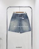  Quần short jean ngố wax 1289 