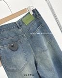  Quần jean suông wax 9063 