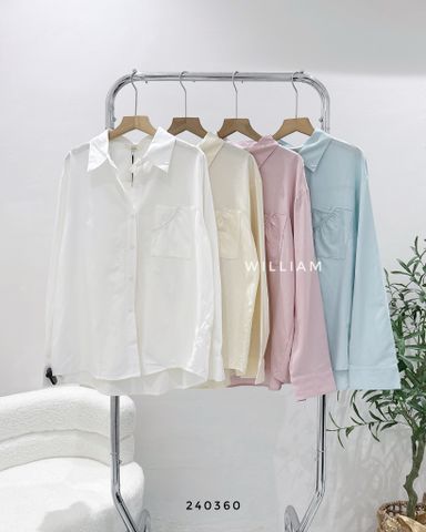  Áo sm trơn 1 túi 7276 