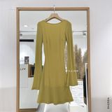  Đầm thun len hở lưng TD 05 