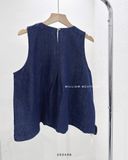  Áo denim phối bèo SN 1102 