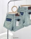  Quần short jean xắn gấu 3590 
