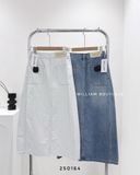  Váy jean suông xẻ trước 3267 