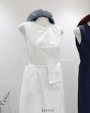  Đầm thô sát nách kèm túi 1657 