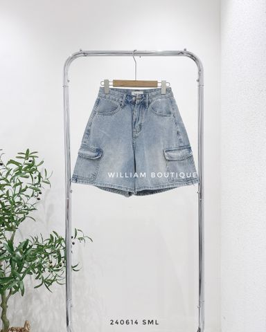  Quần short jean túi hộp 0003 