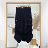  Váy kaki túi hộp rút gấu 097 
