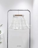  Váy nhung xoè ngắn tầng 1361 