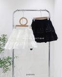  Váy voan ngắn phối ren 9816 