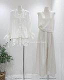  Quần tây linen suông rộng 80589 