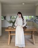  Set áo len lưới + váy voan 5576 