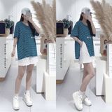  Áo thun sọc xẻ tà 8887 