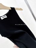  Đầm ba lỗ ôm body len 7595 