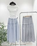  Váy dài xoè kẻ sọc 0249 
