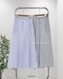  Quần váy ống rộng kẻ sọc 7056 