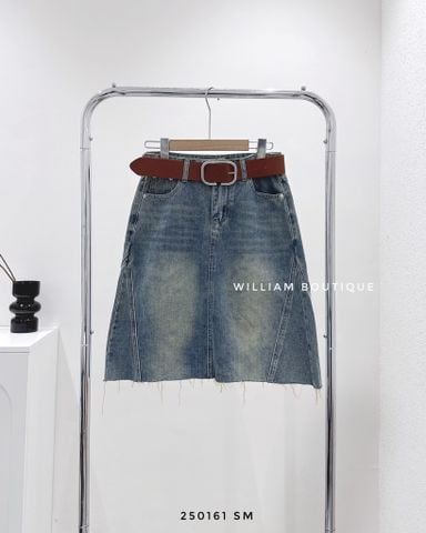  Váy jean lửng rách lai 2271 