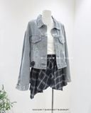  Áo khoác jean lửng 9801 