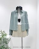  Váy ngắn xếp ly to 8355 