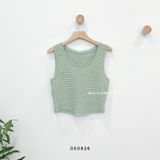  Áo ba lỗ len crop 2009 