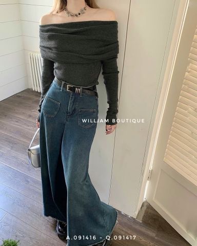  Áo len trễ vai TD 2896 