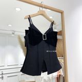  Áo dây nhung nơ 217 