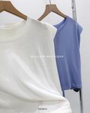  Áo dệt kim ba lỗ nút lưng rút eo 0159 