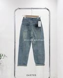  Quần baggy jean trơn xanh nhạt 50317 