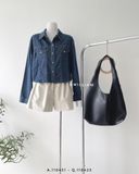  Áo SM denim lửng 80090 