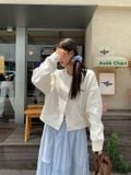  Áo khoác cardigan nỉ NEVERMIND 1365 