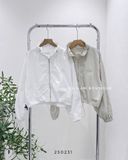  Áo khoác dù cổ trụ rút dây 0195 