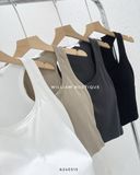 Áo ba lỗ trơn có mút 4059 