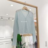  Cardigan len mỏng cổ tim 834 