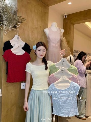  Áo thun xốp trơn cổ thuyền 976 