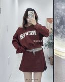  Set bộ áo + váy nỉ NEVER 6936 