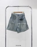  Quần short jean gài gấu 60293 