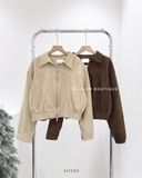  Áo khoác cổ đức da lộn 2936 
